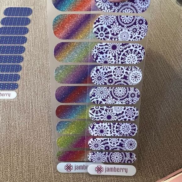 Bundle Sale 3 for $15 | Jamberry Nail Wrap Half Sheets x 4 - Picture 3 of 7